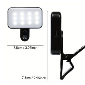 Luz Led Ajustable Calida Neutra Fria Recargable Con Pinza
